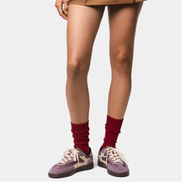 HOFF WOMENS LACE TRAINER - AUBERGINE